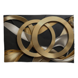 Abstrakten Golden Ringar Art - Modern lyxdesign