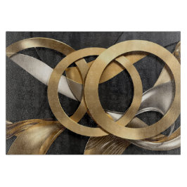Abstrakten Golden Ringar Art - Modern lyxdesign