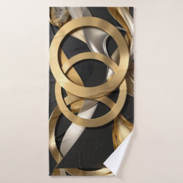 Abstrakten Golden Ringar Art - Modern lyxdesign