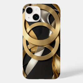 Abstrakten Golden Ringar Art - Modern lyxdesign