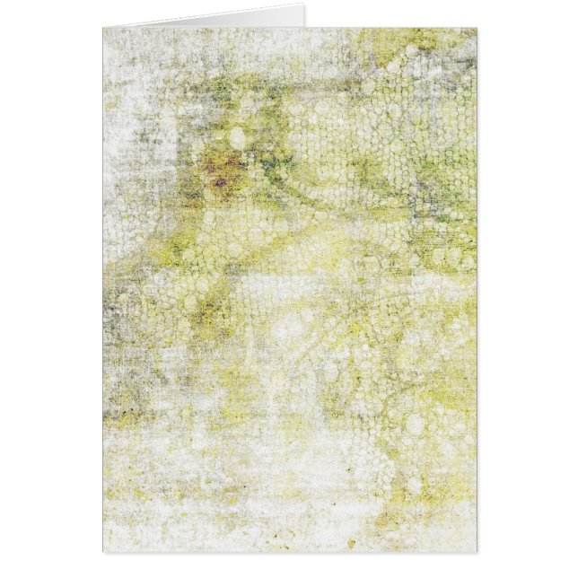 Abstrakten grönt Lacy Hälsningskort (Framsidan)