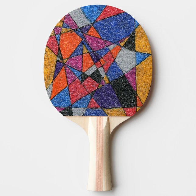 abstrakten "Guld och judar" Ping Pong Paddle Pingisracket (Framsidan)