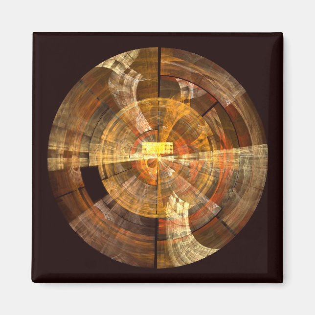 Abstrakten Integrity Art Square Magnet (Framsidan)