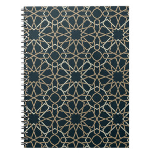 Abstrakten Islamisk geometrisk Mönster design Anteckningsbok