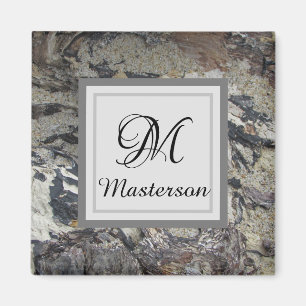 Abstrakten Jord-Monogram för drivträmaträd Magnet