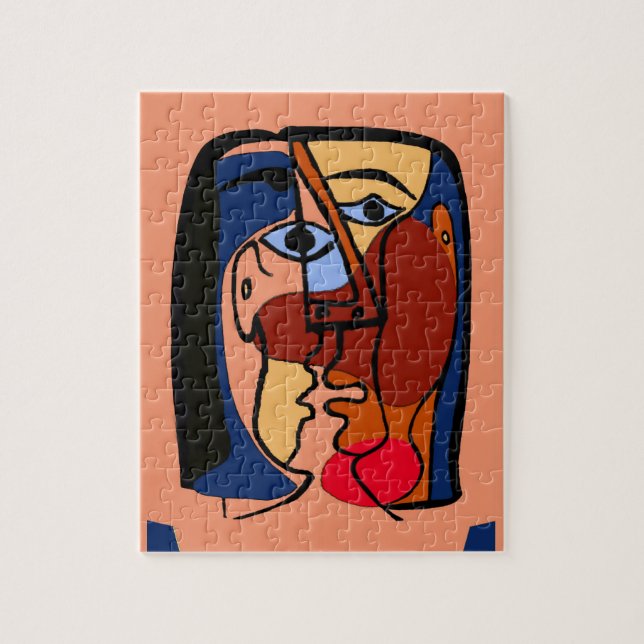 Abstrakten Kiss Pussel (Vertikal)