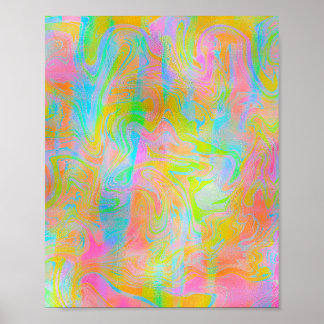 ABSTRAKTEN KOLORFUL BRIGHT MODERN POSTER