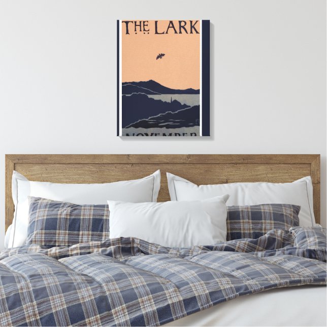 Abstrakten Lark Florence Lundbord Vintage  Canvastryck (Insitu (sovrum))