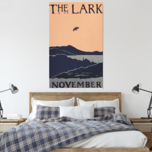 Abstrakten Lark Florence Lundbord Vintage Canvastryck