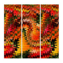 Abstrakten Life Triptych-rytm