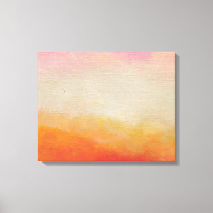 Abstrakten Liggande målning för Desert Färg Canvastryck