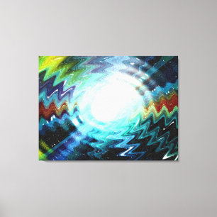 Abstrakten Light Wave Fantasy Galaxy Art Design Canvastryck