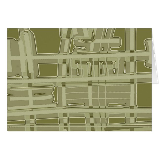 abstrakten "Linjer för meddelande II" Hälsningskort (Framsidan Horizontal)