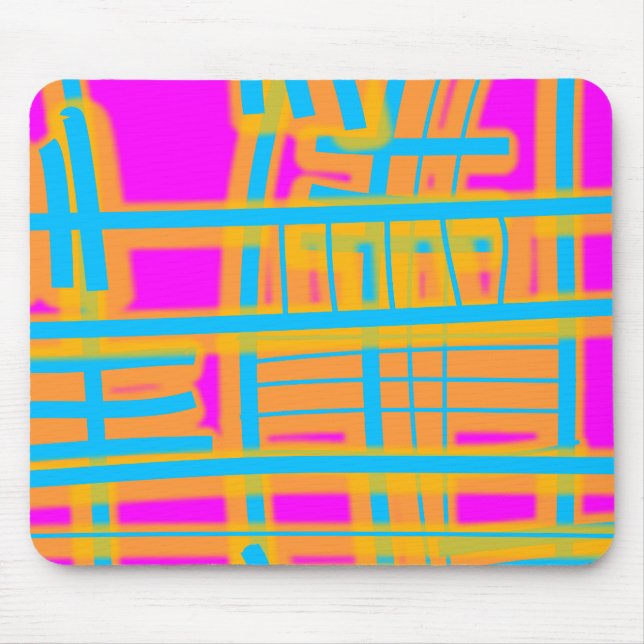 abstrakten "Linjer of Communication" Musmatta (Framsidan)