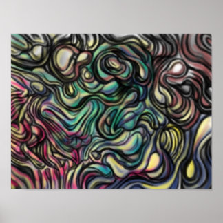 abstrakten "Luft Blob" poster