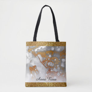*~* Abstrakten Luxe Glam Guld Glitter Guld Glitter Tygkasse
