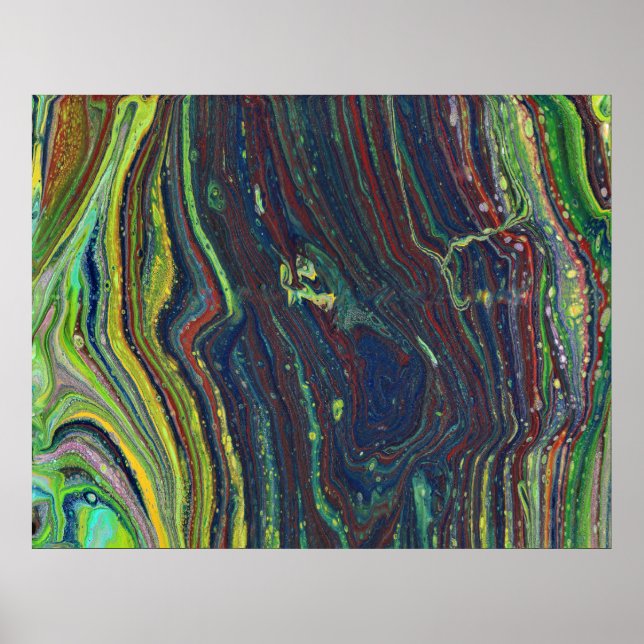 Abstrakten Mad Passion 1 Vild Rand Poster Skriv ut (Framsidan)