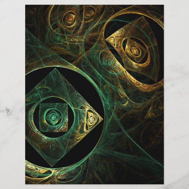 Abstrakten Magic Vibrations Art Letterhead (Framsida)