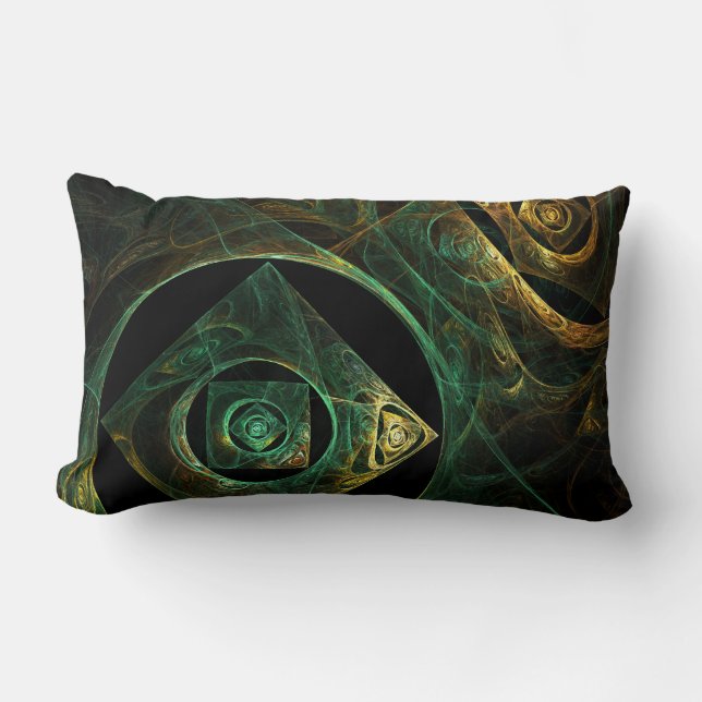 Abstrakten Magiska symboler Art Lumbar Pillow Lumbarkudde (Framsida)