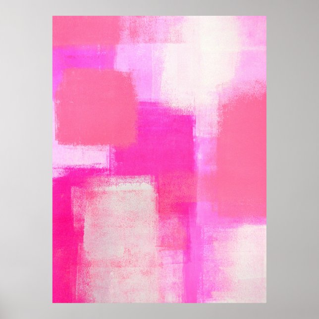 abstrakten "Medvetenhet" för Rosa  Art Poster Skri (Framsidan)