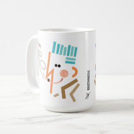 Abstrakten Modern Art Mugg
