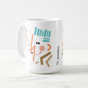Abstrakten Modern Art Mugg