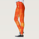 Abstrakten Modern Art-Orange med stor Contemporary Leggings<br><div class="desc">Abstrakt av häftig Contemporary Modern Art Orange Leggings</div>