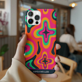 Abstrakten Modern Groovy Coloful Retro Rainbow Boh