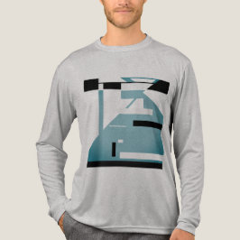 Abstrakten Motif för Shaded Black Tribal Art Mosai T Shirt