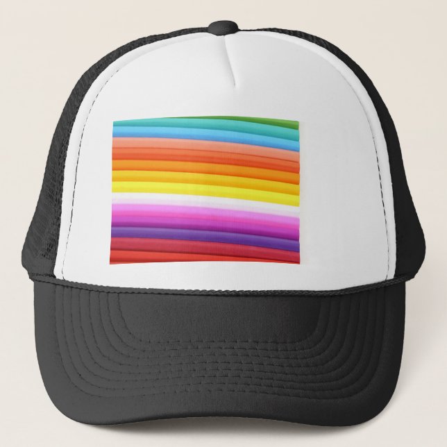 Abstrakten multifärgad Fabric Folds  Keps (Framsida)