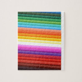 Abstrakten multifärgad Fabric Folds Pussel