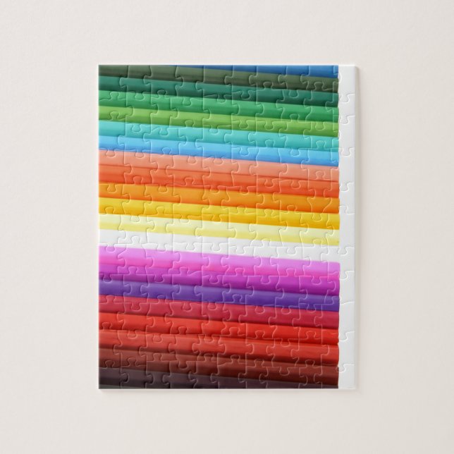 Abstrakten multifärgad Fabric Folds  Pussel (Vertikal)