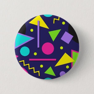 Abstrakten Navy Neon Knapp