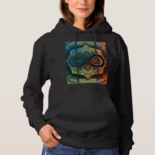 Abstrakten Ofinity Mandala African Tribal Mask T Shirt (Framsida)