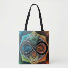 Abstrakten Ofinity Mandala African Tribal Mask Tygkasse
