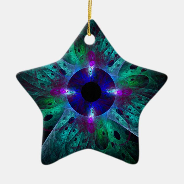 Abstrakten Öga Art Star Ornament (Framsidan)