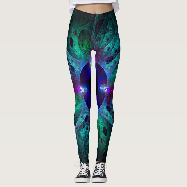 Abstrakten Öga Leggings (Framsida)