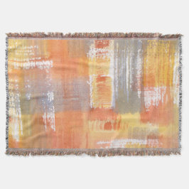 Abstrakten orange för vattenfärg vid tryckning filt