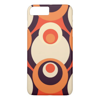 Abstrakten orange och Brun Retro Femtio
