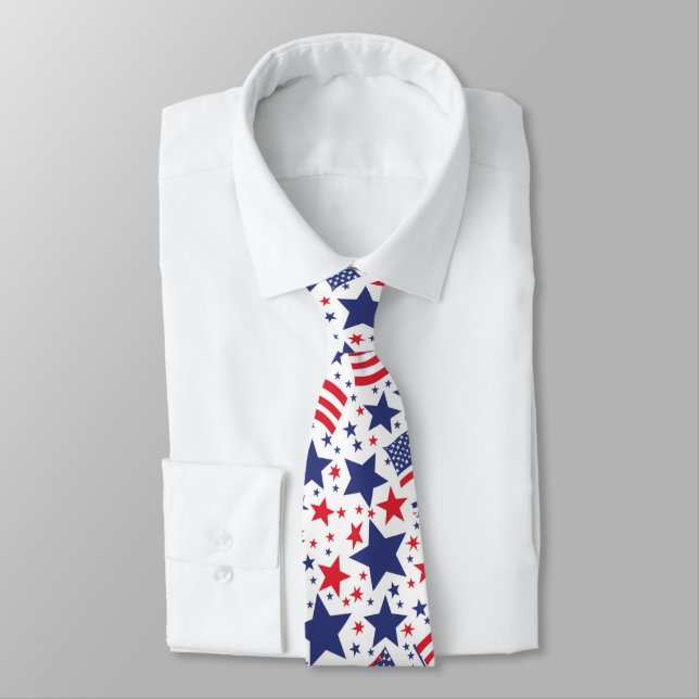 abstrakten Patriotic Mönster den 4 juli Slips (Bunden)