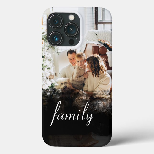 Abstrakten personlig Family Photo Black (Baksida)