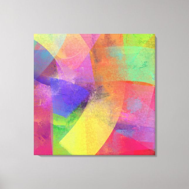 Abstrakten Rainbow Färg Canvastryck (Framsida)