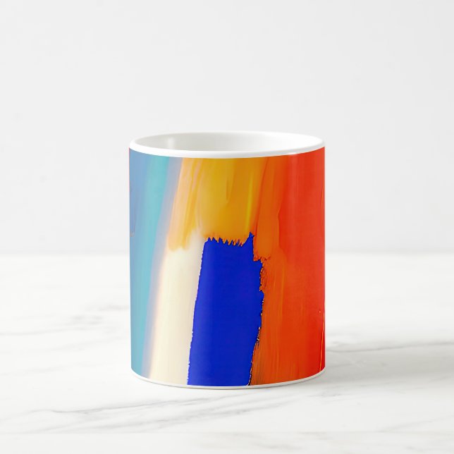 abstrakten "Raspberry Rhapsody" Art Kaffemugg (Center)