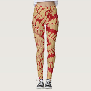 Abstrakten "Ratti_Kreativ_Arts" med vibrerande mul Leggings