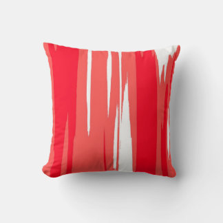 Abstrakten Red White Paint Art Design Kudde