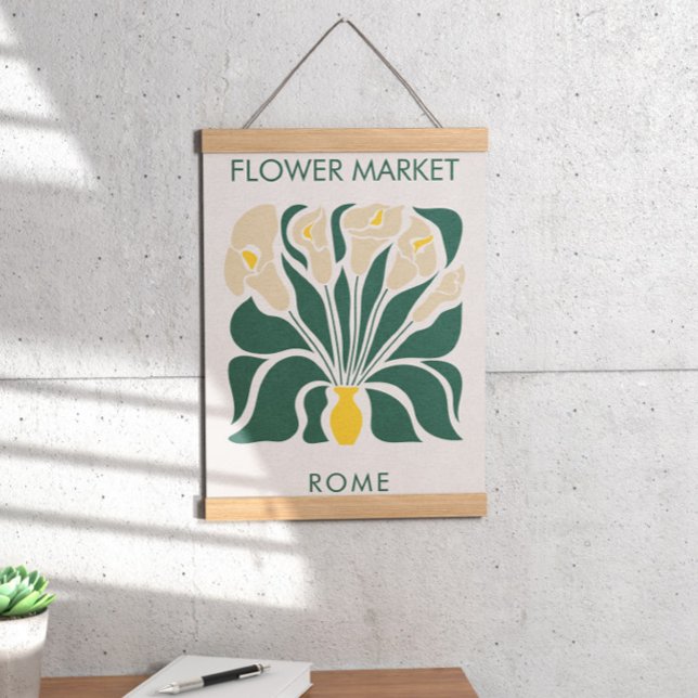 Abstrakten Retro Calla lily på den blommande markn Poster (Skapare uppladdad)