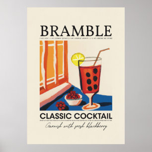 Abstrakten Retro för omvänd klassisk kopieringsrec Poster