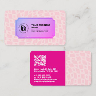 Abstrakten Retro Vintage Rays, Trendig Namn Visitkort