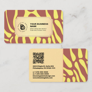 Abstrakten Retro Vintage Rays, Trendig Namn Visitkort