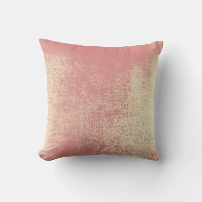 Abstrakten  Ro Guld Coral Ombre  Minimal inklistri Kudde (Framsida)